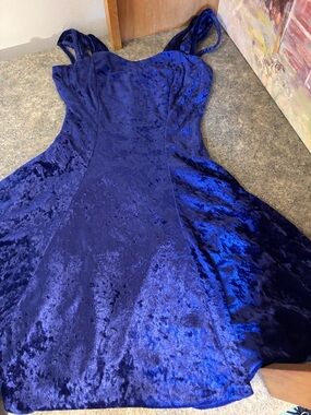 All That Jazz Deep Purple Velvet dress